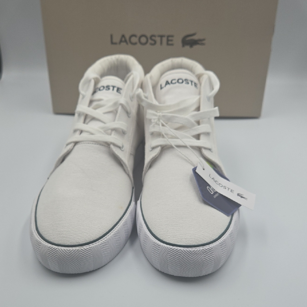 Lacoste Off-White Canvas High-Tops